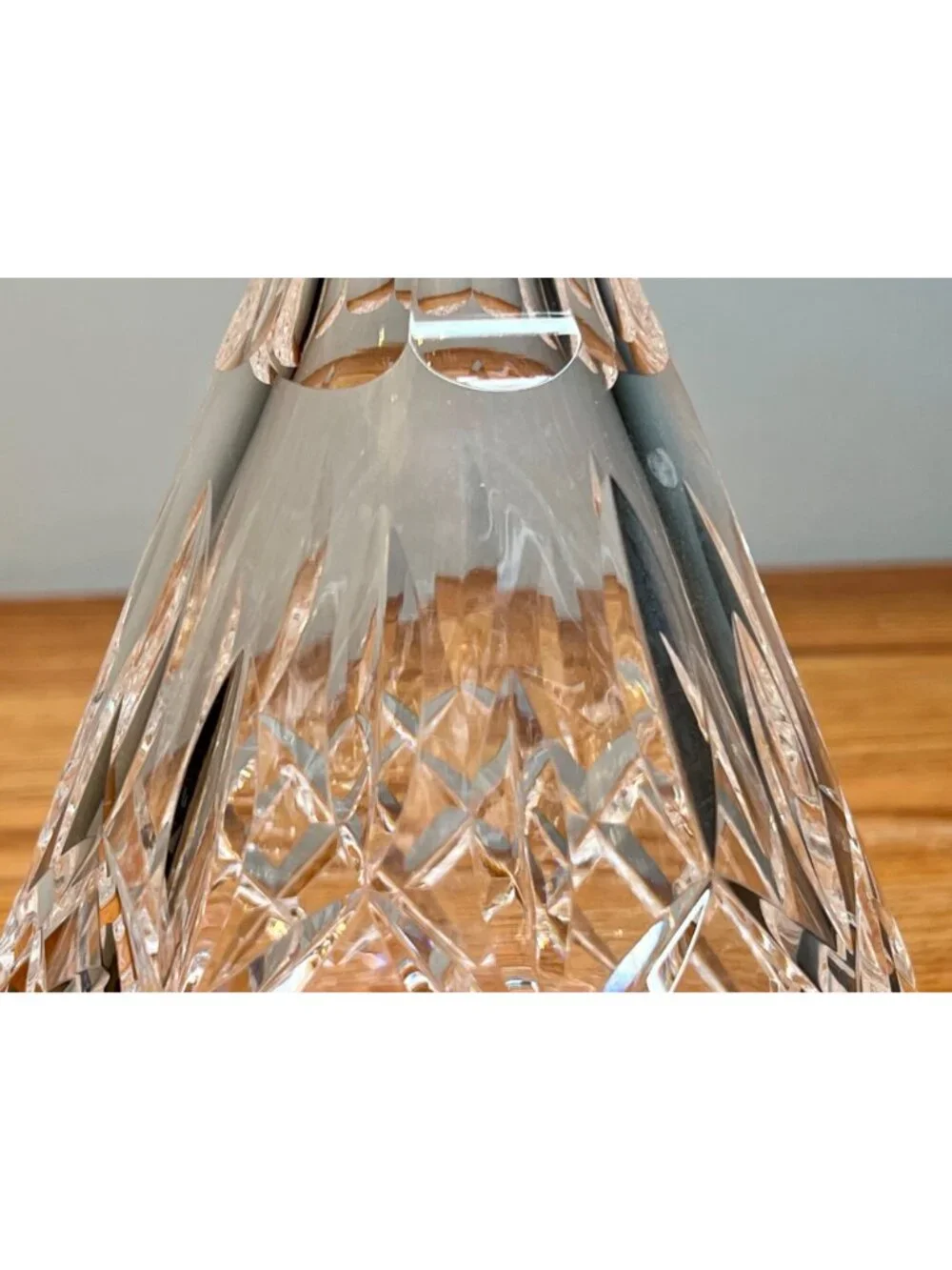 Waterford Crystal Lismore Roly Poly Decanter & Stopper, Marked with Logo